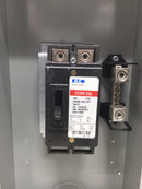 Eaton ECCVH100R 2-Pole Outdoor Front Operable Circuit Breaker Enclosure 240 VAC with CCVH2100 100 Amp Breaker