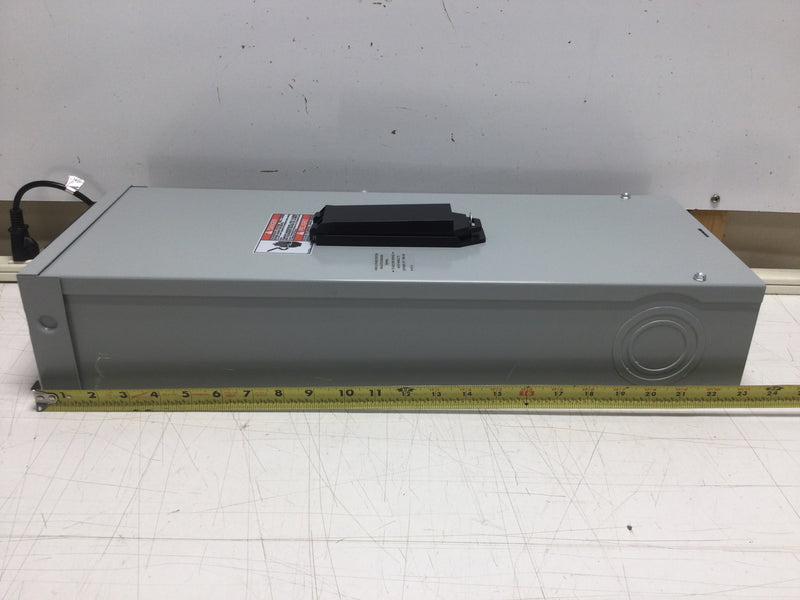 Eaton ECCVH100R 2-Pole Outdoor Front Operable Circuit Breaker Enclosure 240 VAC with CCVH2100 100 Amp Breaker