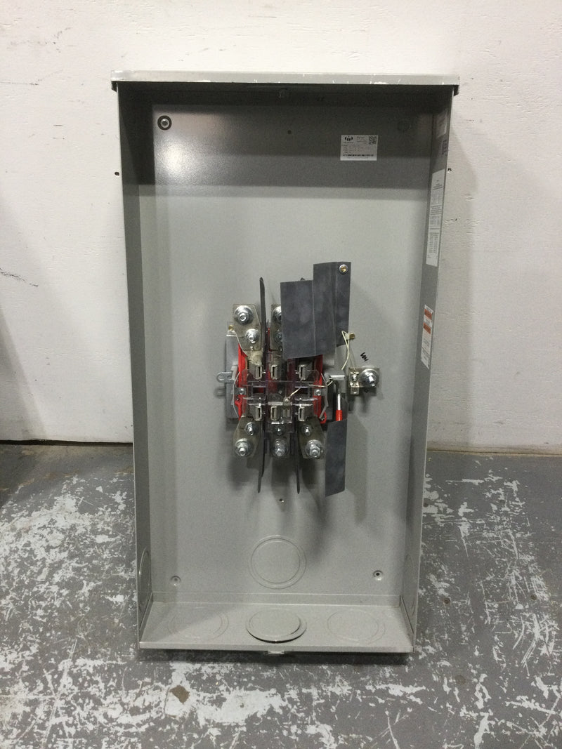 Milbank UAP3566-X-HSP 7 Terminal Ringless Large Closing Plate Lever Bypass Stainless Steel Hasp Aluminum Painted Wide Shell