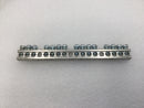 Square D SE-75B 18 Position 4-14 AWG Grounding Bar 5 5/8" x 1/2"