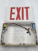 ProValue PV406LEDR Red LED Double Face Exit Sign/Light 120/277 VAC in White