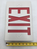 ProValue PV406LEDR Red LED Double Face Exit Sign/Light 120/277 VAC in White