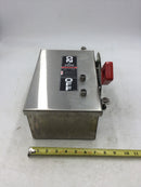 GE TH4321SS 30 Amp 240 Volt 3 Pole Fusible Nema 4/4X Stainless Disconnect