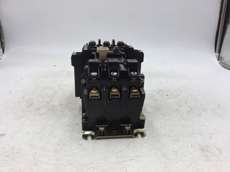 Allen-Bradley 509-B0D Motor Starter Series B Size 1 592-BOW16 Overload Relay 120-600V/595-AA Auxiliary Contact Size 0-4 Series B