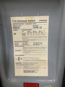 ITE/Siemens F-221H 30 Amp 2 Pole 240 VAC Fusible Safety Switch Nema 12 Enclosure