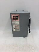 Eaton/Cutler-Hammer DG321NRB 30 Amp 3 Phase 240V Safety Switch 10 7/8" x 6 3/4"