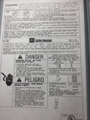 Eaton/Cutler-Hammer DG321NRB 30 Amp 3 Phase 240V Safety Switch 10 7/8" x 6 3/4"