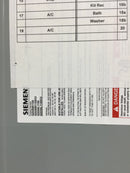 Siemens G2030B1150 Indoor Load Center Cover/Door Only w/Main 150 Amp 120/240V 20 Space 31 2/16" x 15.5"