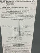 Square D EZML332225 1200A Max 208Y/120V 3Ph 4 Wire 2 Gang Meter Pack Type EZM