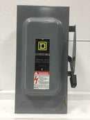 Square D D323N General Duty Indoor Fused 100 Amp 240 VAC Disconnect Switch