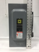 Square D D323N General Duty Indoor Fused 100 Amp 240 VAC Disconnect Switch
