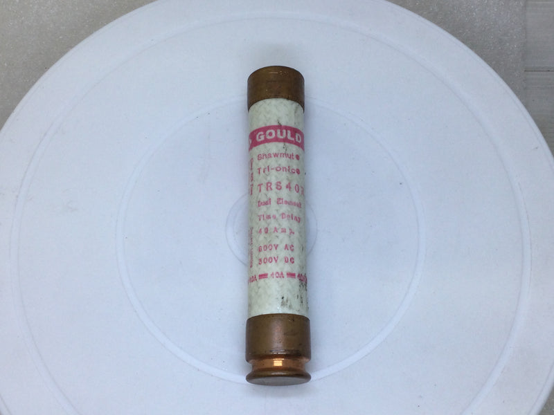 Gould/Shawmut Tri-Onic TRS40R 40 Amp 600V Time Delay Class RK5 Fuse