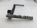 Ilsco N-905 30 Position 4-14 AWG Grounding Bar w/ Connecting Bar 12 3/4 x 5 3/4"