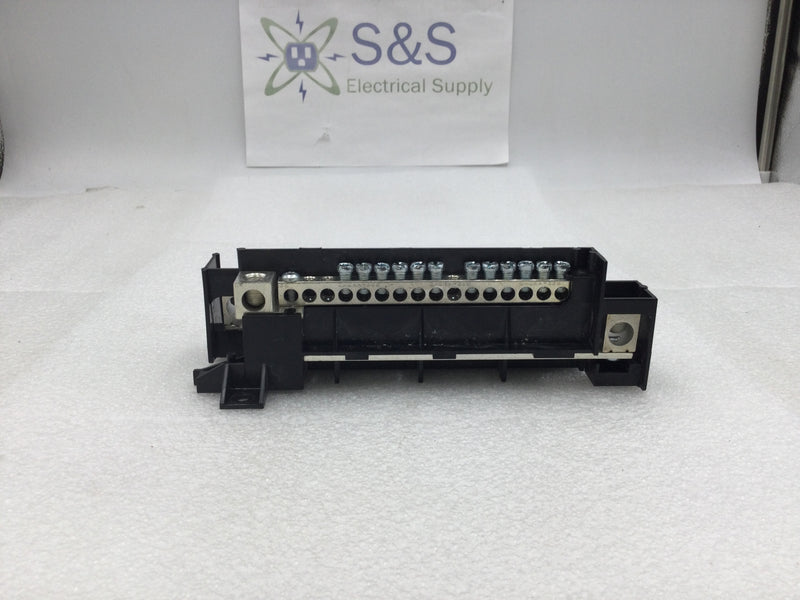Square D QON612L100 6 Space-12 Circuit 100A 120/240V MLO Type QOB Breaker Base Only 8" X 5"