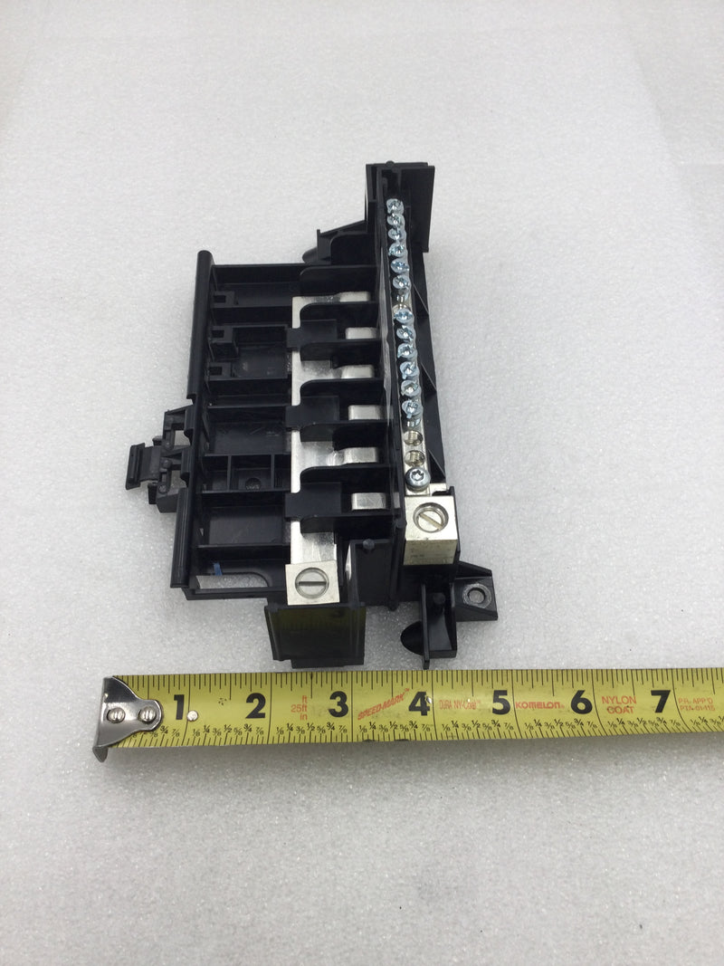 Square D QON612L100 6 Space-12 Circuit 100A 120/240V MLO Type QOB Breaker Base Only 8" X 5"
