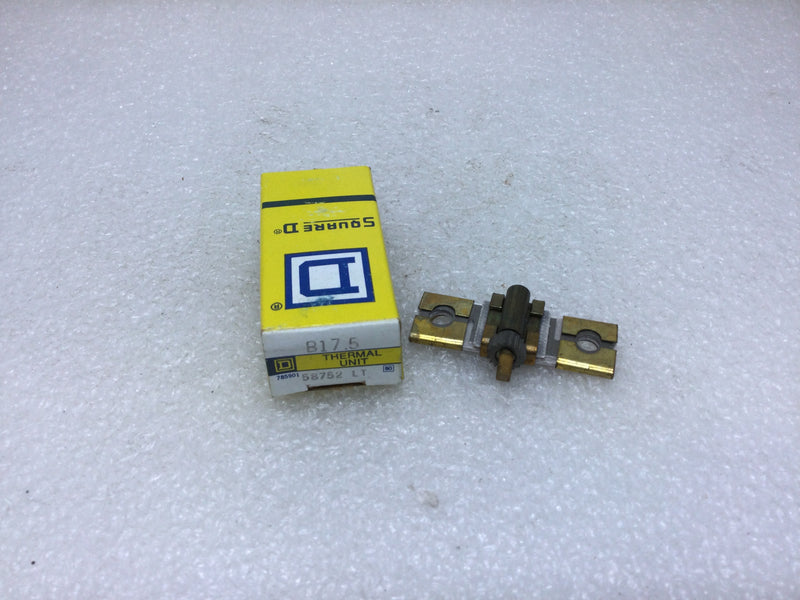 Square D B17.5 Overload Heater Relay Thermal Unit type B