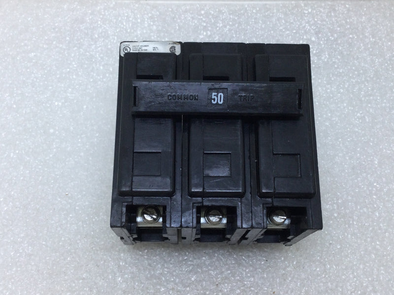 Cutler Hammer QBHW3050H 3 Pole 50 Amp 240v Circuit Breaker