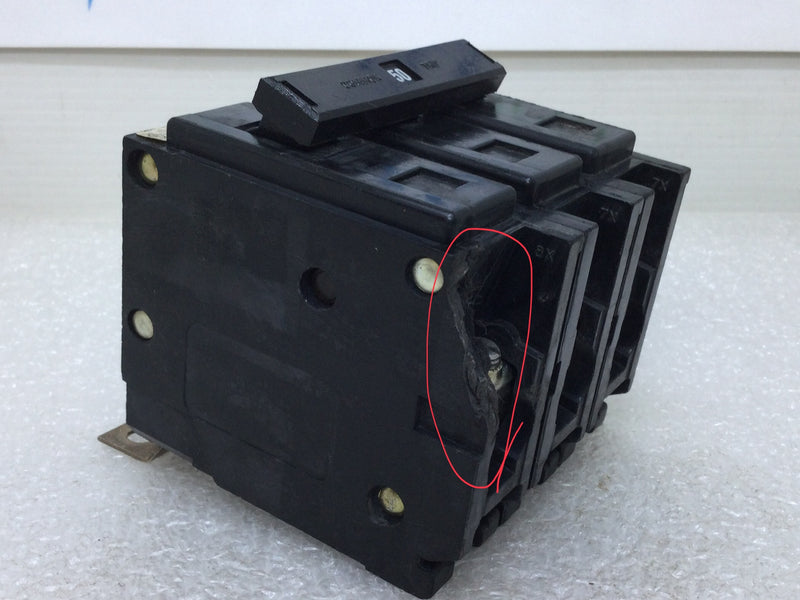 Cutler Hammer QBHW3050H 3 Pole 50 Amp 240v Circuit Breaker