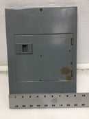 Square D QO8-16L100DS 100 Amp 8 Space 120/240V Panel Door 12 3/4" x 9 1/8"