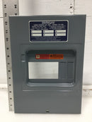 Square D HOM6-12L100 100 Amp 6 Space 120/240V Dead Front Only 12 7/8" x 9 1/8"