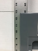Square D HOM6-12L100 100 Amp 6 Space 120/240V Dead Front Only 12 7/8" x 9 1/8"
