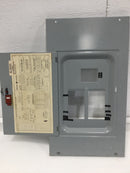 General Electric TLM812S/F 8 Space 120/240V Panel/Door w/Main 18 5/8" x 10 1/2"