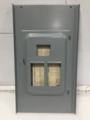 General Electric TLM812S/F 8 Space 120/240V Panel/Door w/Main 18 5/8" x 10 1/2"