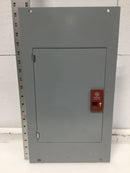 General Electric TLM812S/F 8 Space 120/240V Panel/Door w/Main 18 5/8" x 10 1/2"