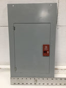 General Electric TLM812S/F 8 Space 120/240V Panel/Door w/Main 18 5/8" x 10 1/2"