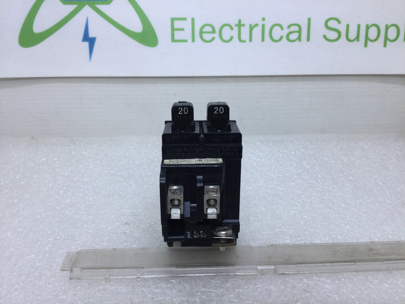 ITE Pushmatic P2020 20 Amp 2 Pole 120/240v Circuit Breaker