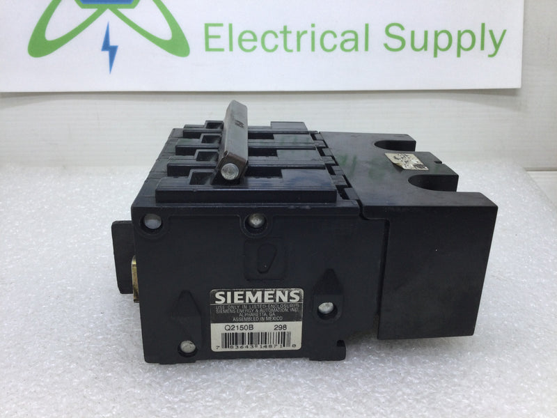 Siemens Q2150B 150 Amp 2 Pole Plug on Standard Trip 120/240V Circuit Breaker