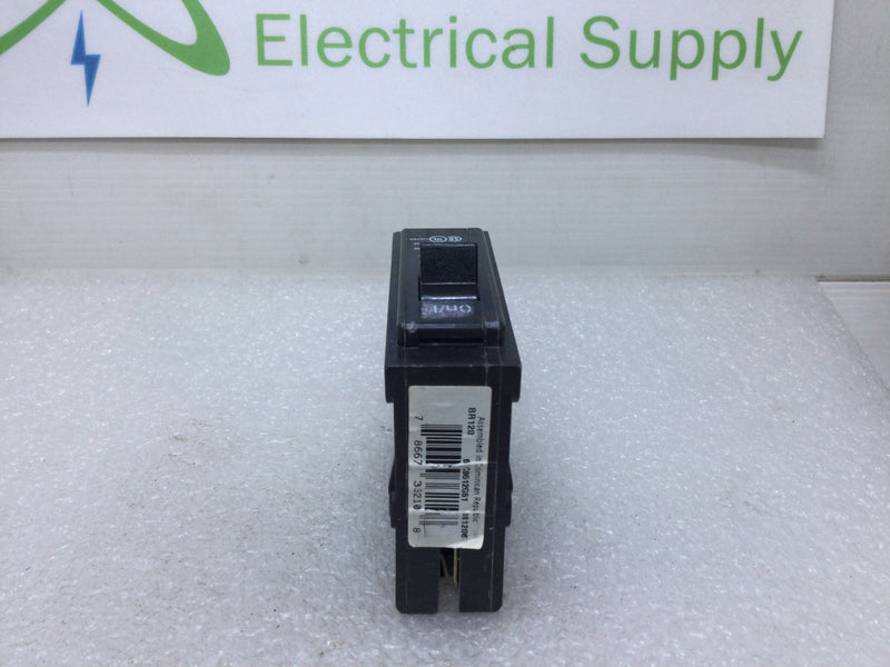Eaton/Cutler Hammer BR120/C120 20 Amp Single Pole 120/240V Breaker - Lot of 10