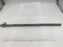GE 43 Position 4-14 AWG Grounding Bar w/ CMC Addon Lug 21 7/8" x 1/2"