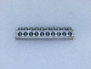 Unbranded SE-75B 10 Position 4-14 AWG Grounding Bar 3 1/4" x 1/2"