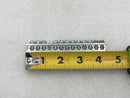 Unbranded 13 Position 4-14 AWG Grounding Bar - 4 1/4" x 1/2"