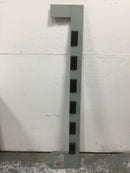 Eaton 1MM612RRL residential meter stack 125 Amp Bus Rating 800 Amp 120/240v 1 Phase 3 Wire 6 Position Meter Cover 66 1/4" x 12"