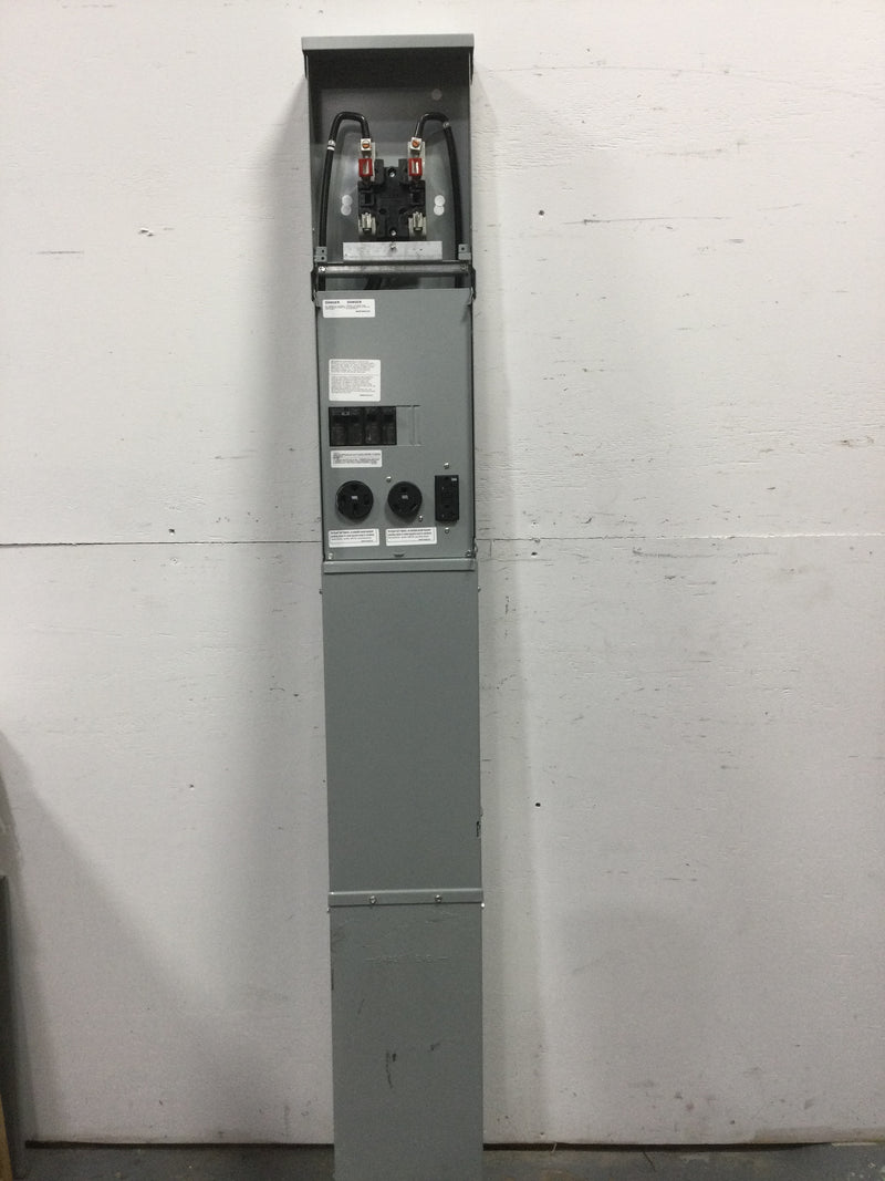 GE General Electric GE1LM532ES MOD. 2 RV Earth Burial Pedestal with 100 Amp and 50 AMP and 30 Amp RV Receptacles and a 20 Amp GFCI Receptacles