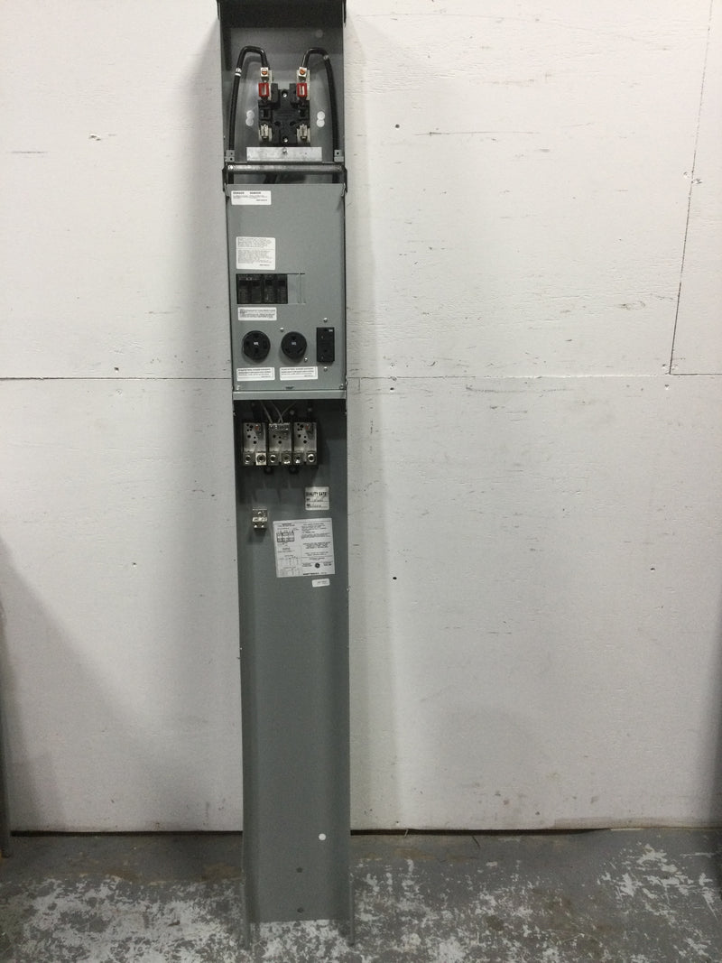 GE General Electric GE1LM532ES MOD. 2 RV Earth Burial Pedestal with 100 Amp and 50 AMP and 30 Amp RV Receptacles and a 20 Amp GFCI Receptacles