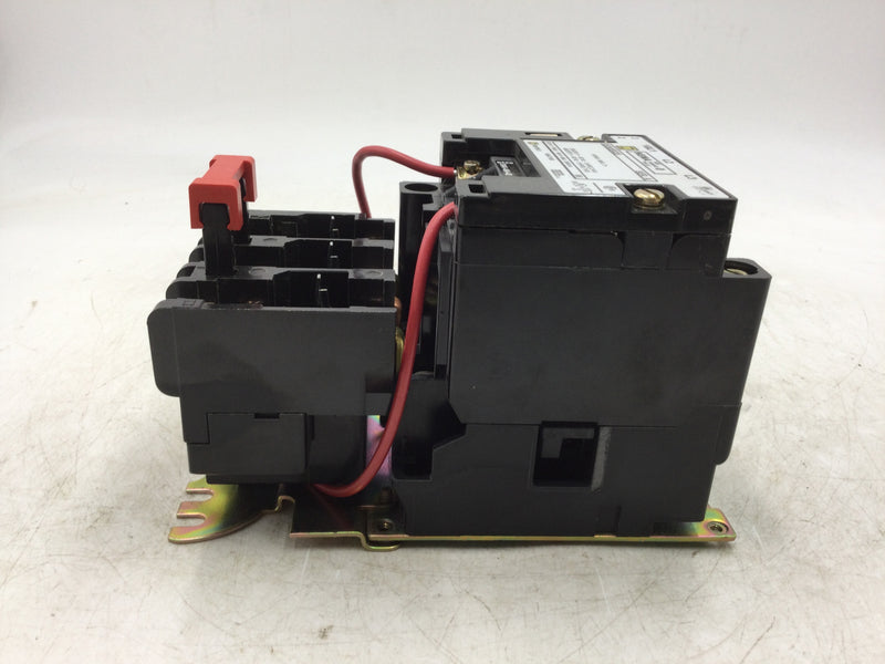 Square D 8536SBO2S Motor Starter NEMA 600V Max 50/60Hz Size 0 Series A