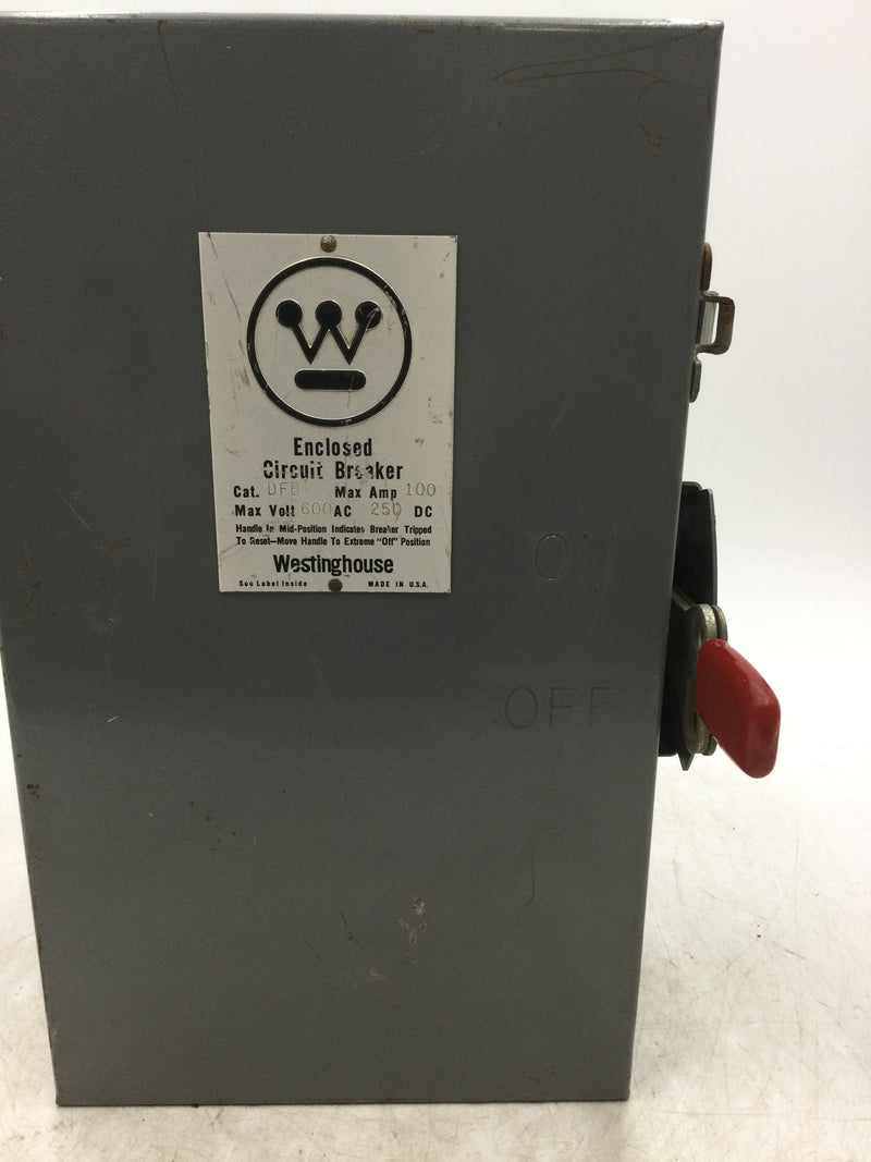 Westinghouse 100 Amp Disconnect DFB 600v