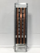 GE General Electric THQB Series 225 Amp 3 Phase 42 Space Main Lug Load Center Guts Only 10" X 38"