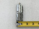 10 Position 4-14 AWG Grounding Bar 3 1/2" x 1" w/ Mounting Bracket