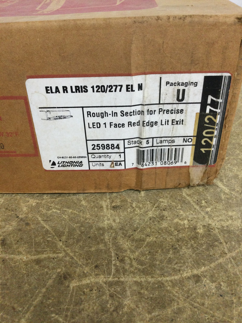 Lithonia Rough In Kit Exit Light ELA R LARIS 120/277v EL N