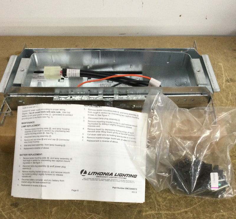 Lithonia Rough In Kit Exit Light ELA R LARIS 120/277v EL N