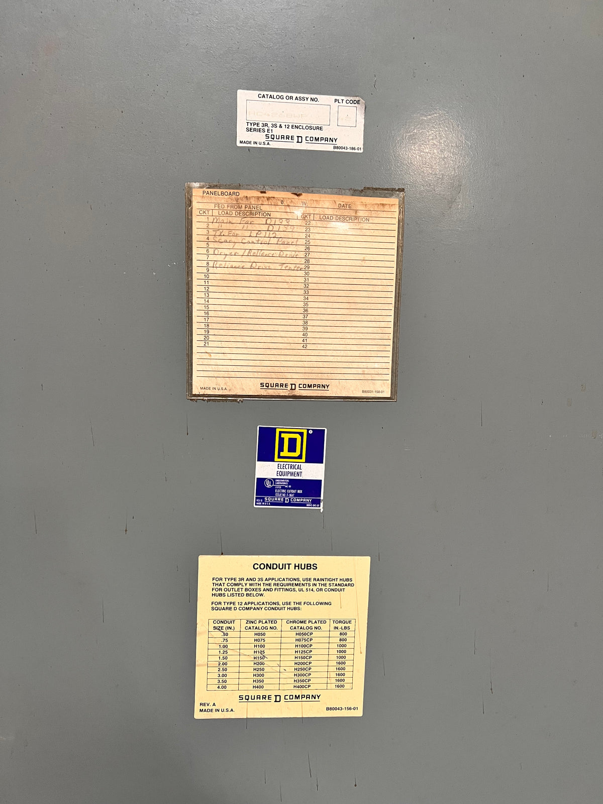 Square D HCW-3268-8 HCW 3Ph 800A 600V I Line MLO Panelboard 68