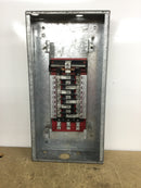 General Electric 100 Amp 9 Space/18 Circuit 120/208 VAC 3 Phase 4 Wire Panelboard Enclosure Type NLAB Dead Front 14" X 28"