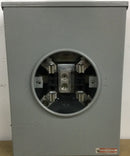 Eaton UNRRS213BEUSE Meter Socket, 3 5/16 in hub opening, 200A, Overhead, Hub opening, #6-350 kcmil, Four-jaw, Single-phase, #6-350 kcmil, Sockets:1, Three-wire, Ring, 600V