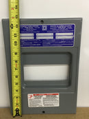 Square D HOM612L100S 100 Amp 6 Space 120/240V Dead Front 12 3/4" x 9 1/8"