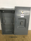 Square D FA100-F 100 Amp 600 VAC Flush Mount Breaker Enclosure for 2 or 3 Pole Breakers Single Phase 2 Wire and 3 Phase 3 Wire