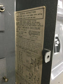 Square D FA100-F 100 Amp 600 VAC Flush Mount Breaker Enclosure for 2 or 3 Pole Breakers Single Phase 2 Wire and 3 Phase 3 Wire